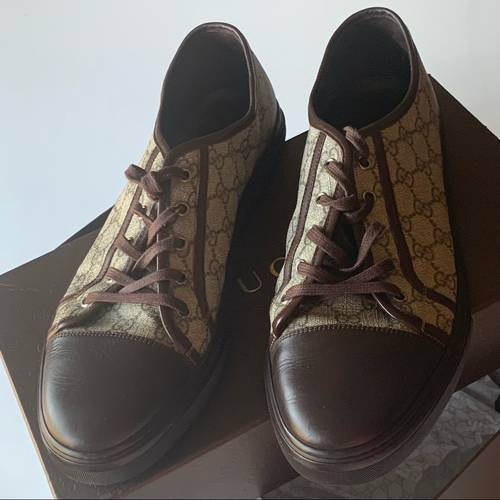 Men's Gg Supreme Canvas Lowtop Sneaker - Picture 6 of 9